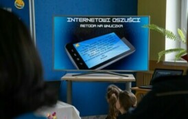 Slajd z prezentacji na temat oszust&oacute;w internetowych.