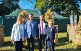 Święto Plon&oacute;w w Karolewie - delegacje z miast partnerskich 2