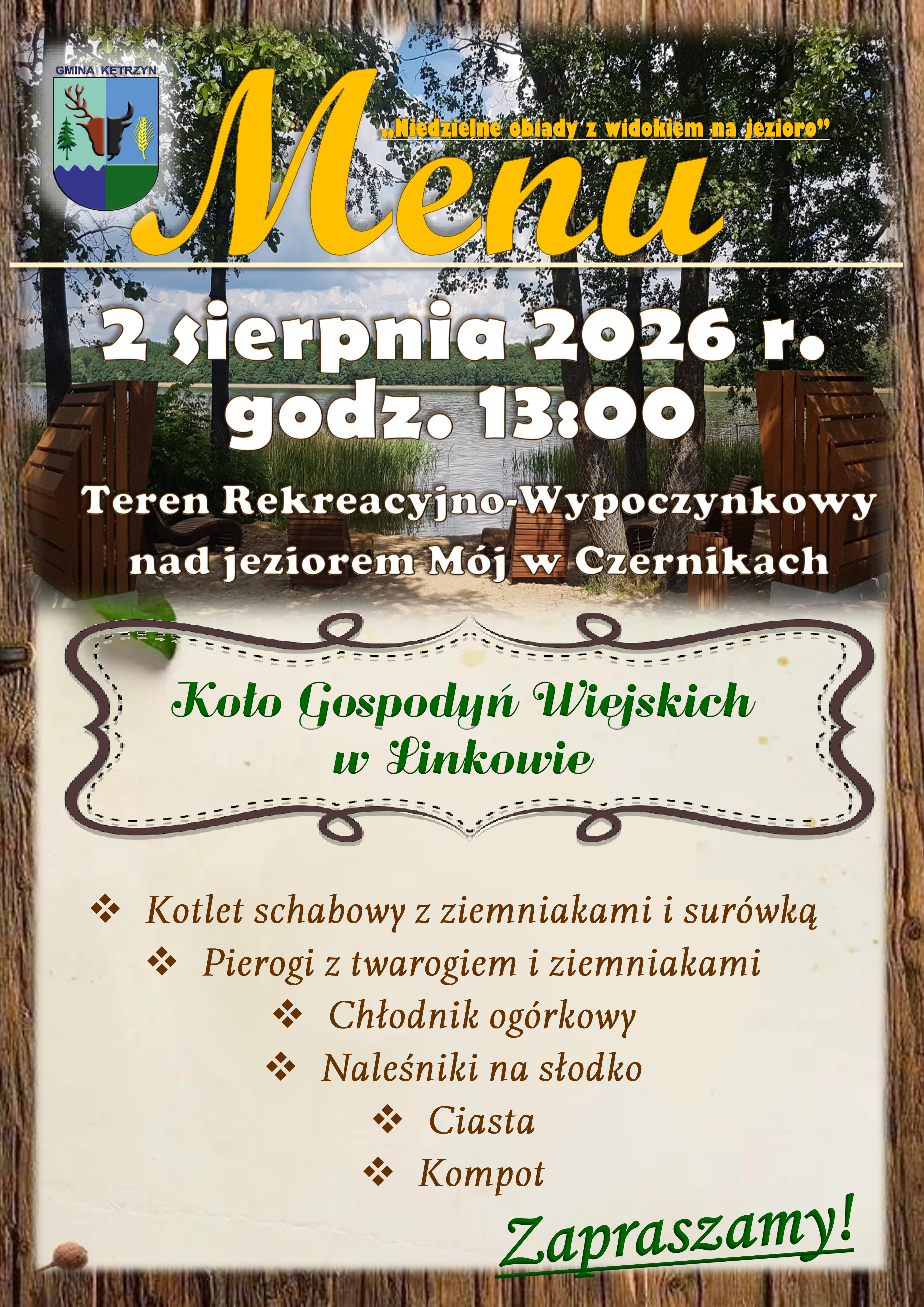 Niedzielne Obiady z&nbsp;Widokiem na&nbsp;Jezioro