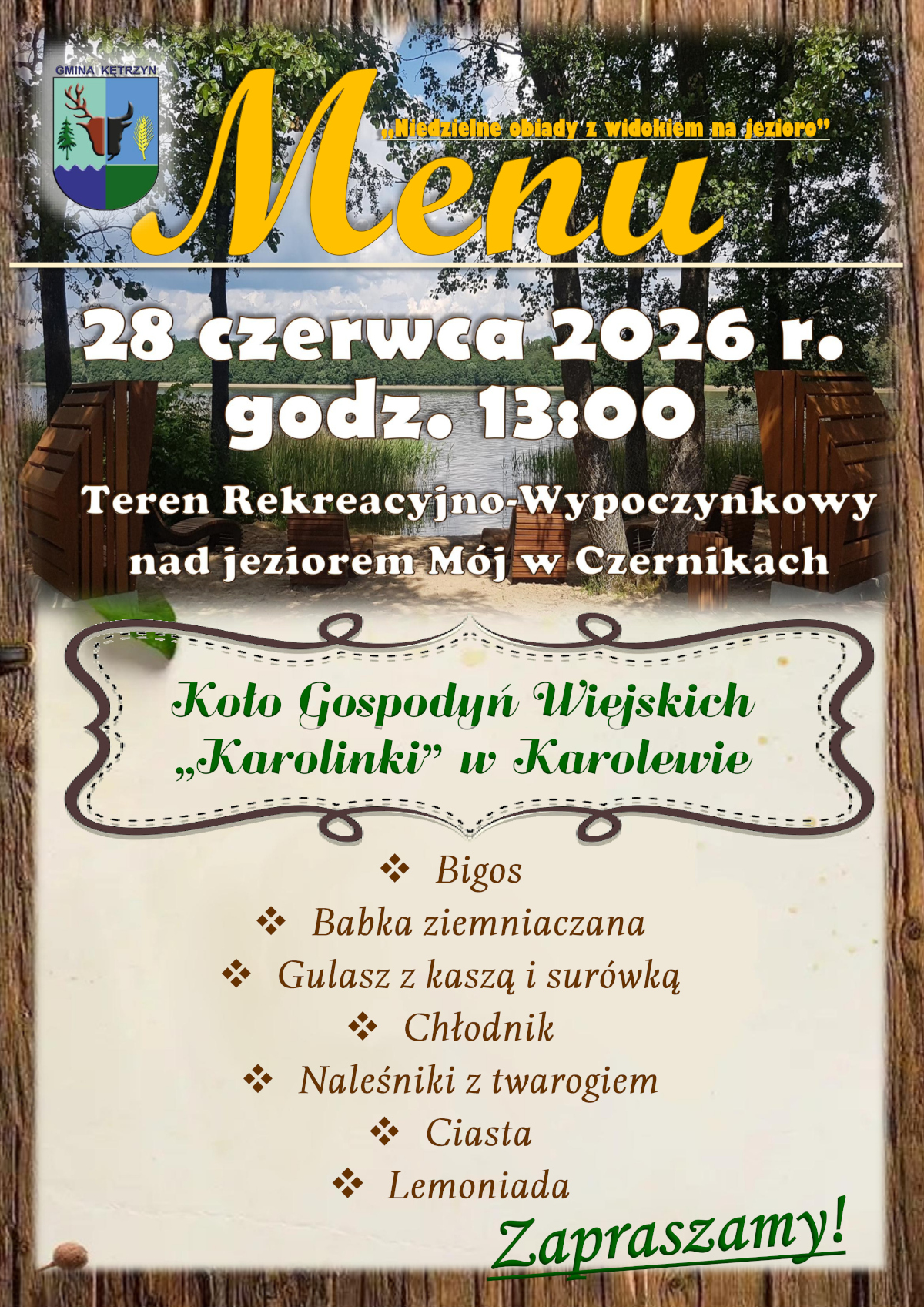 Niedzielne Obiady z&nbsp;Widokiem na&nbsp;Jezioro