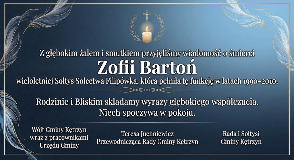 Kondolencje Zofia Bartoń
