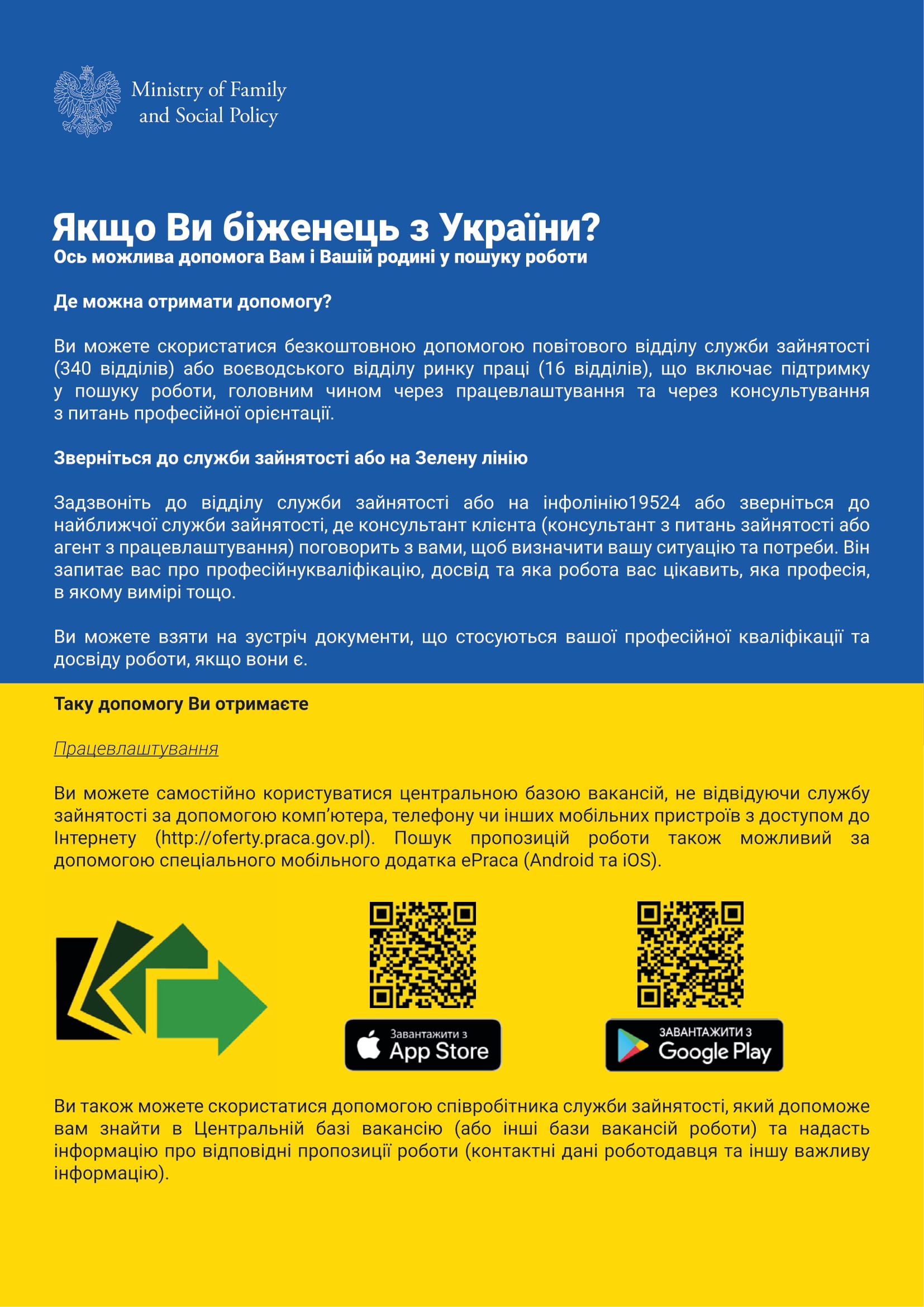 Ulotka informacyjna dla obywateli Ukrainy