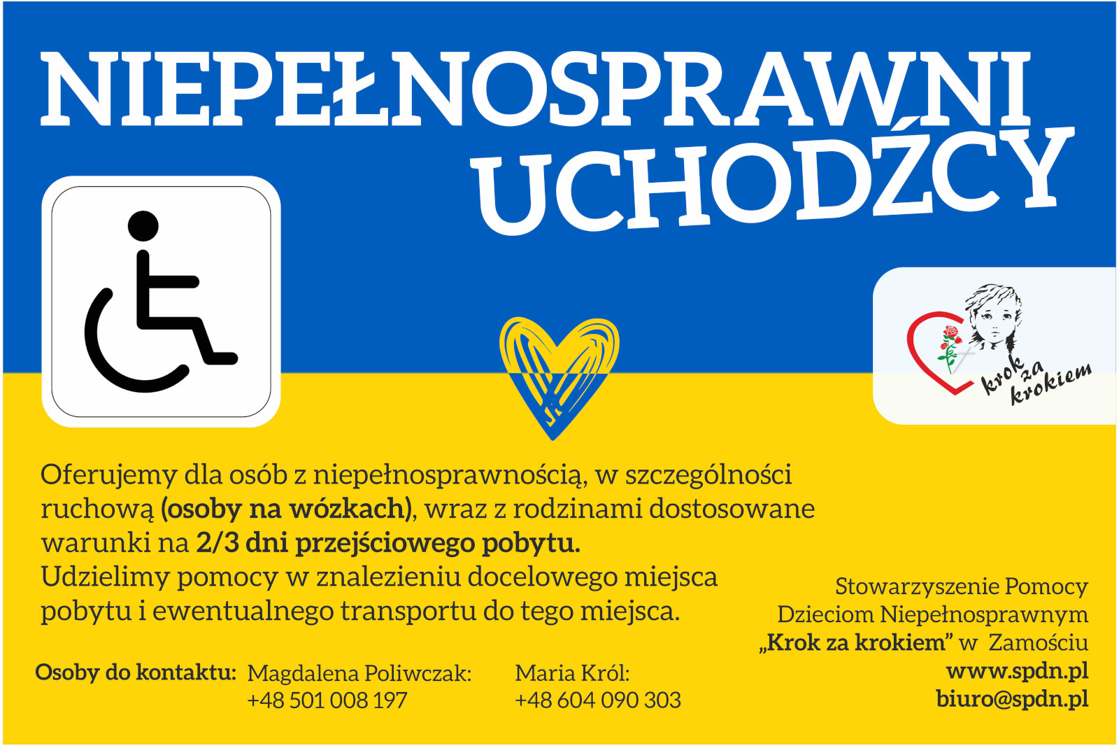 Dla uchodźców z niepełnosprawnością