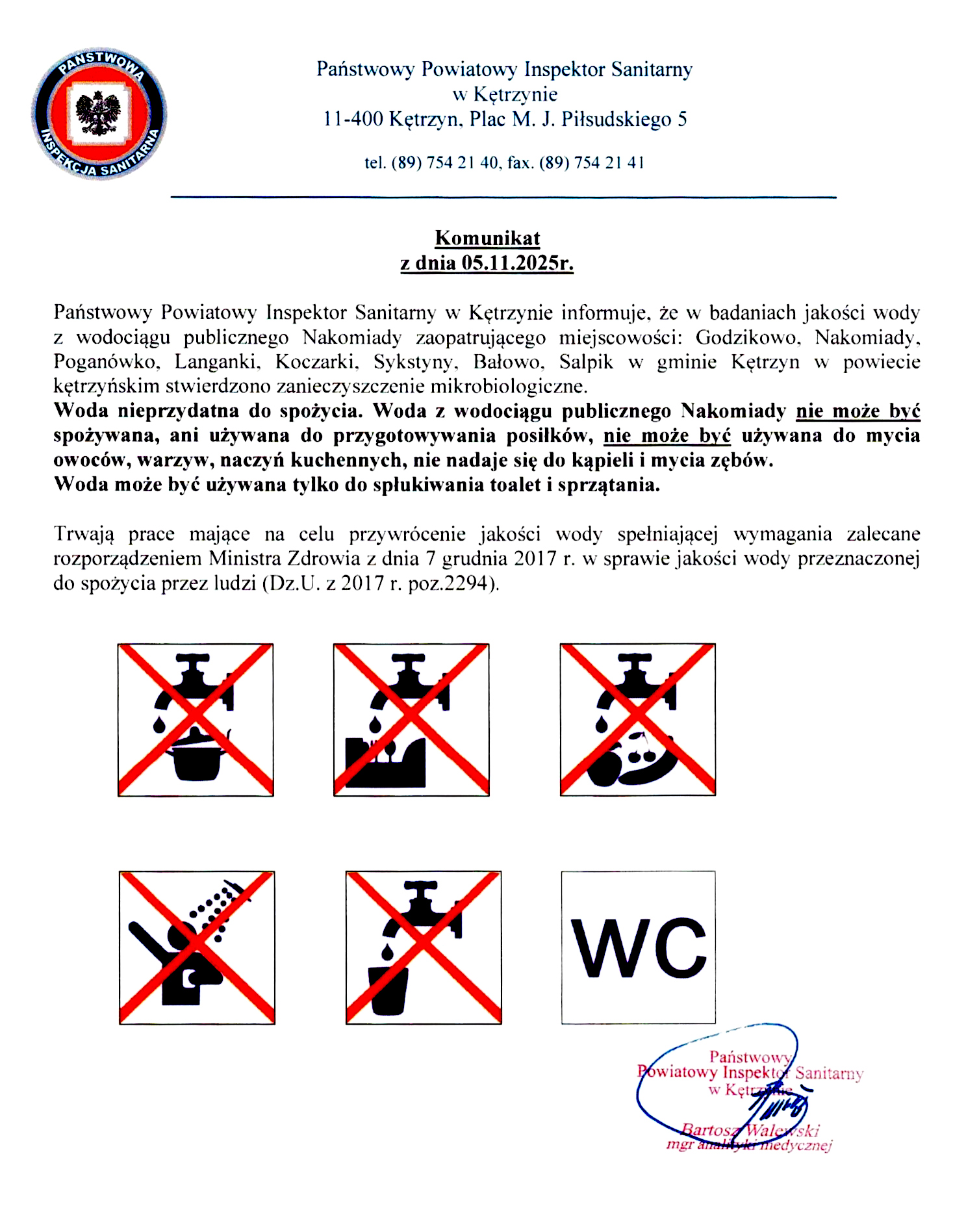 Komunikat PPIS w&nbsp;Kętrzynie