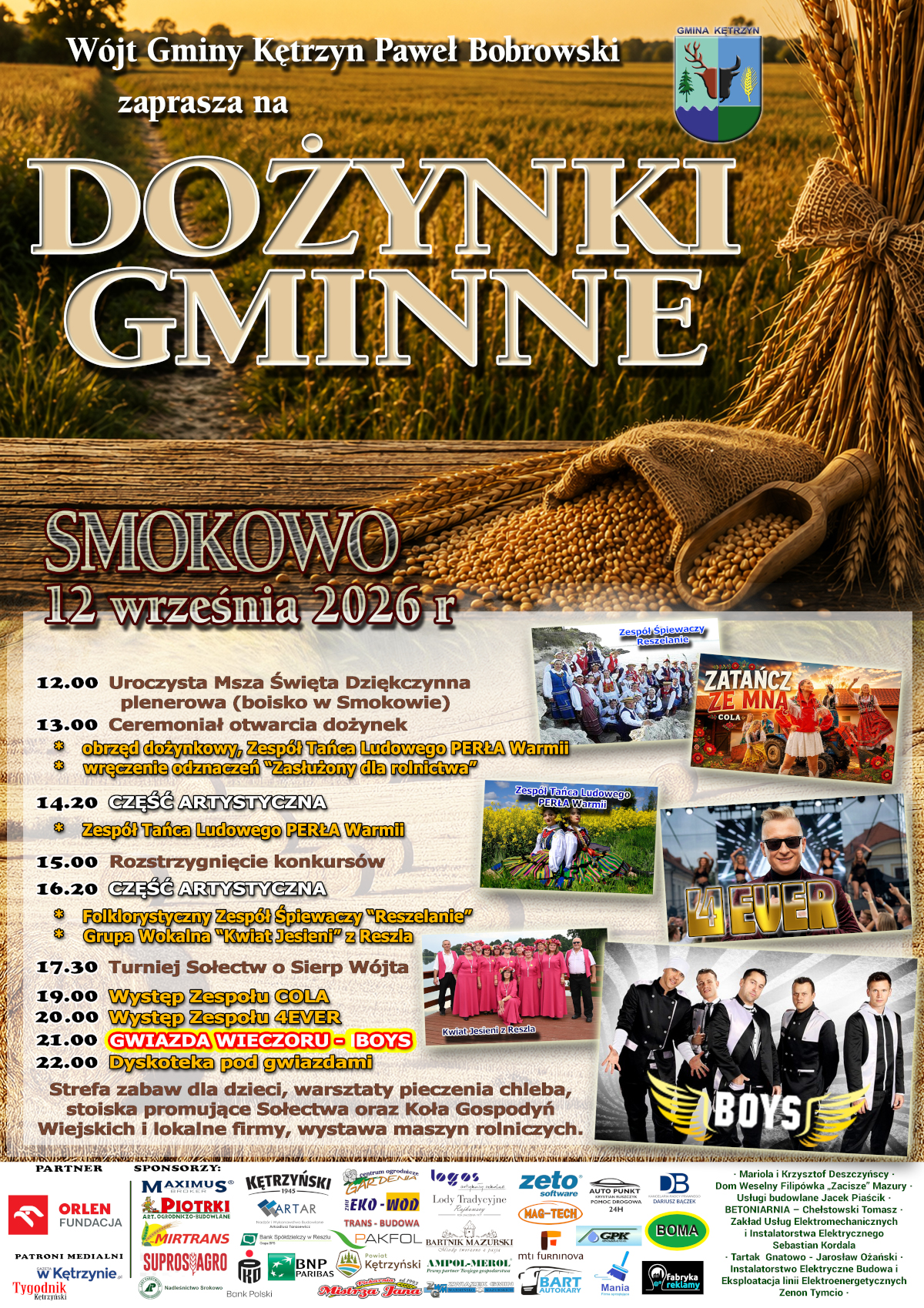 Dożynki Gminne 2026 - plakat