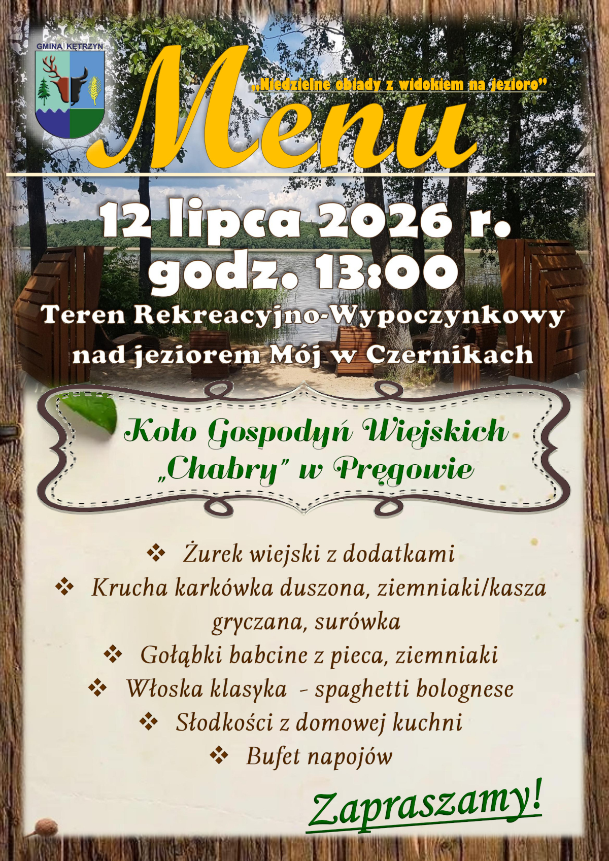 Niedzielne Obiady z&nbsp;Widokiem na&nbsp;Jezioro