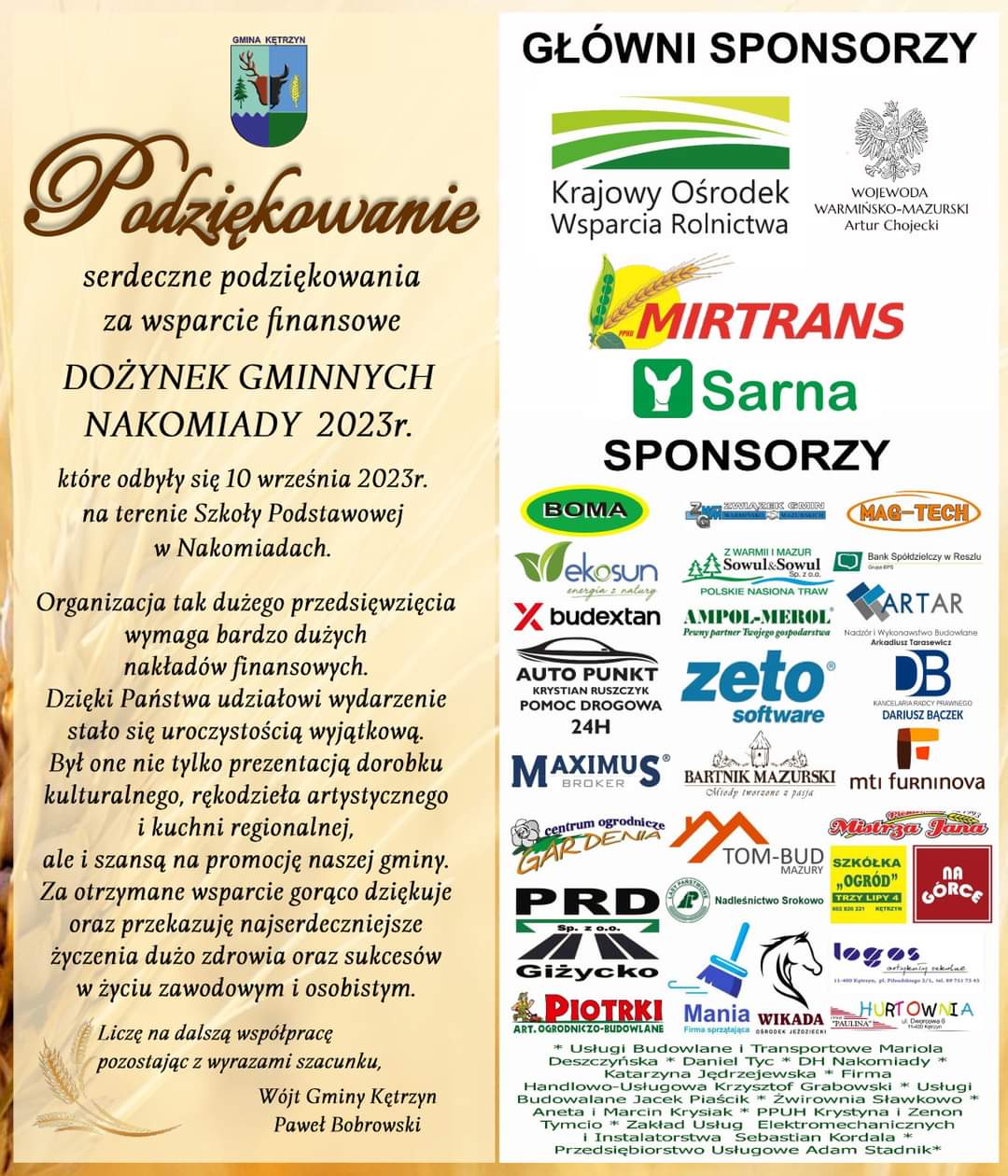 Sponsorzy