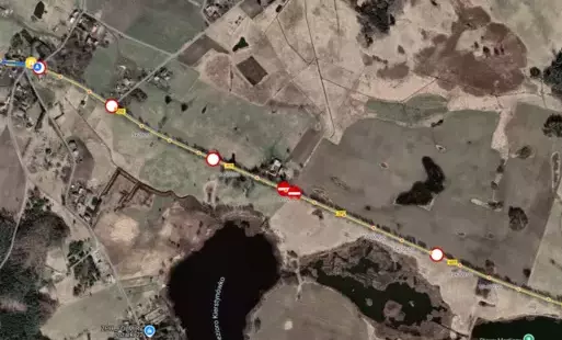 Zdjęcie do Utrudnienia w ruchu na odcinku drogi wojew&oacute;dzkiej nr 592 na odcinku Kętrzyn &ndash; Giżycko