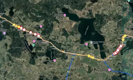 Utrudnienia w ruchu na odcinku drogi wojewódzkiej nr 592 na odcinku Kętrzyn – Giżycko - zmiana od: 22.04.2025
