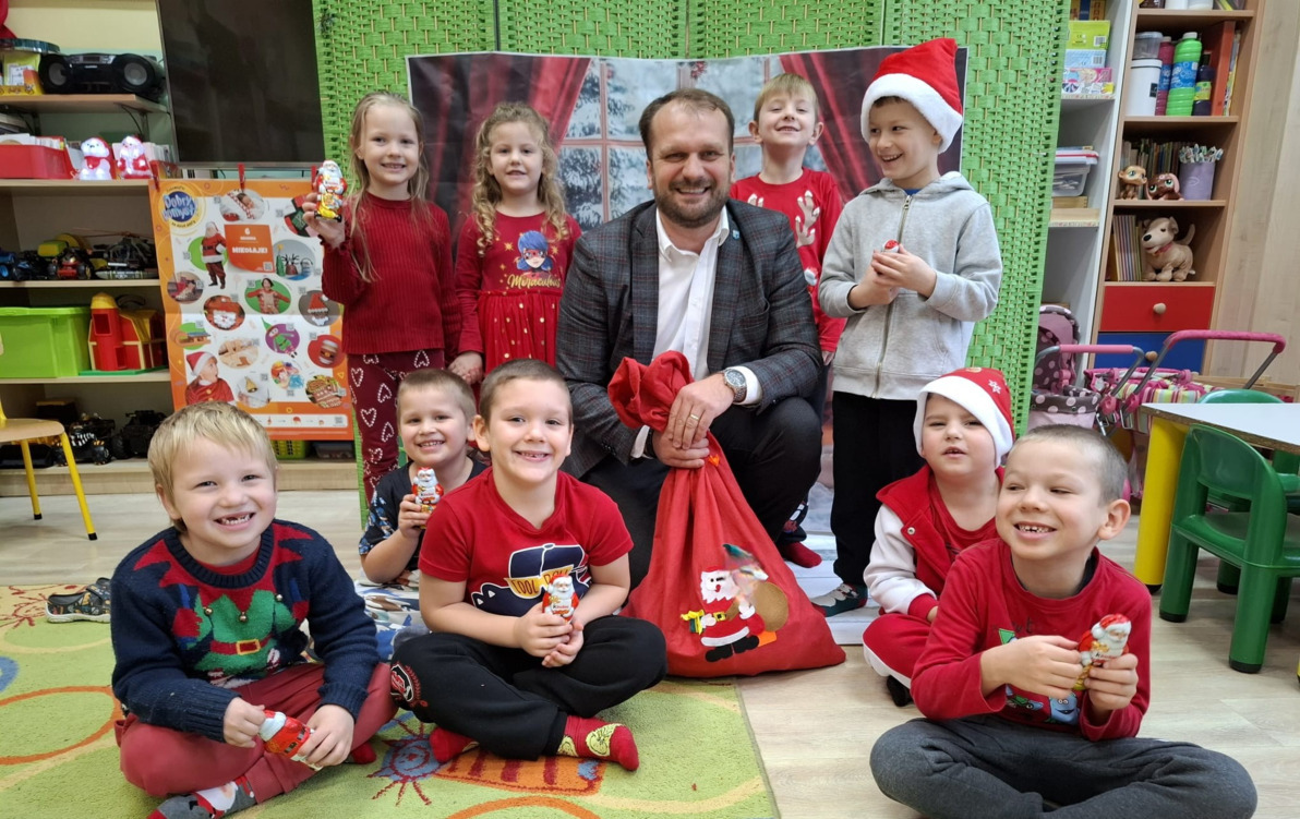 Mikołaj u przedszkolaków