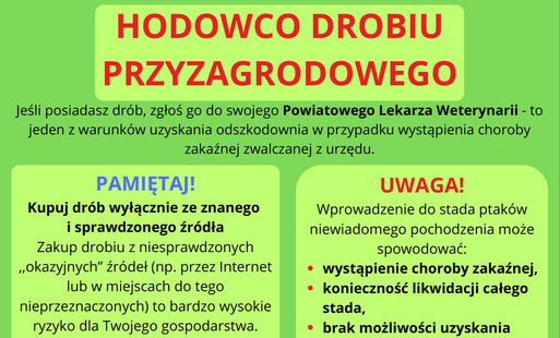 Informacja Powiatowego Lekarza Weterynarii