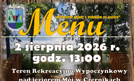 Niedzielne Obiady z Widokiem na Jezioro - menu