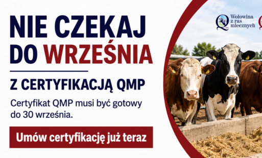 Zdjęcie do Rolniku! Nie czekaj do września z certyfikacją QMP