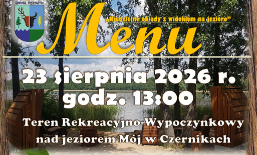 Niedzielne obiady nad jeziorem - menu